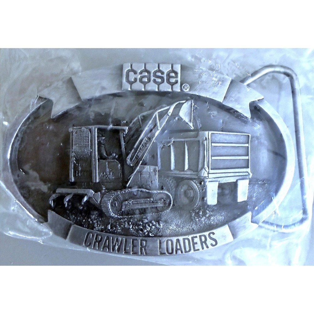 Case Crawler Loaders 1988 Belt Buckle Dist. by Sales Guides Mequon, WI NIP